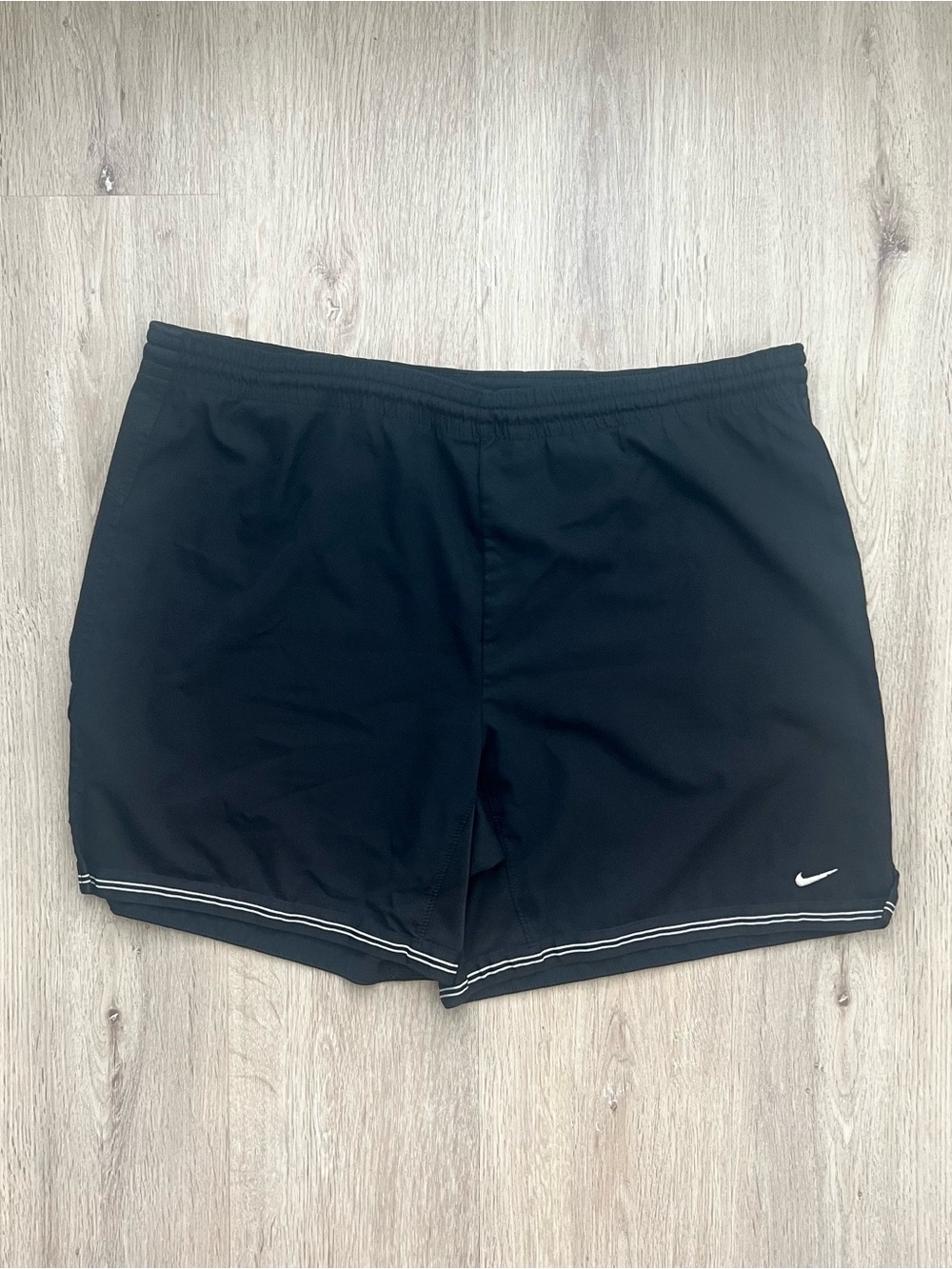 Vintage 90s Y2K Nike Mesh Basketball Shorts Mens Large Black Drawstring Gym